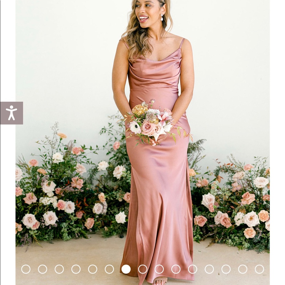 Revelry NWT Size 6 Desert Rose Skye Satin Dress Unopened